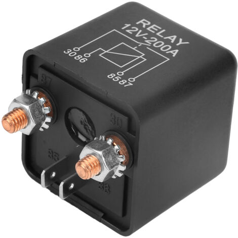 ZVD-12V 200A 4-poliges Relais mit 2-poligem Footprint + 2 Anschlüssen ZVD-12V 200A 4-poliges Relais mit 2-poligem Footprint + 2 Anschlüssen