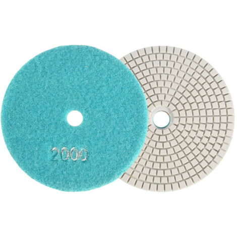 Z-LION 5″ Diamant-Polierpads (7 Stück) – Für Granit, Marmor, Stein – Körnungen 300–10000, Klett