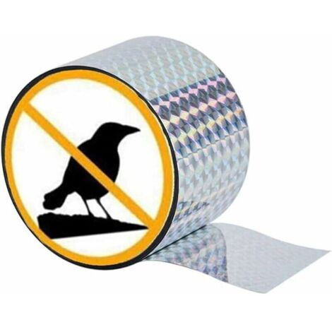 Reflektierendes Vogelabwehrband, 106 m x 5 cm. Reflektierendes Vogelabwehrband zur Schädlingsbekämpfung, um Vögel im Garten fernzuhalten.