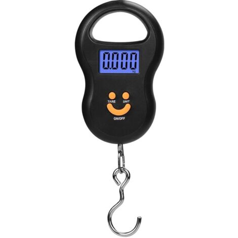 Industrielle Hängewaagen, elektronische Präzisionswaagen, Kranwaagen 50 kg/10 g, digitale LCD-Waagen mit Hintergrundbeleuchtung, Angelgewichte, Taschenwaagen, Gepäckwaagen. (1/4)