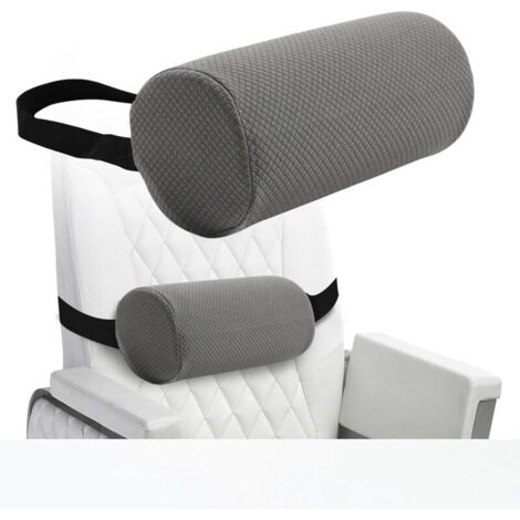 Ergonomisches Lendenkissen mit Bezug, Auto-Lendenkissen mit Gurt, Rückenstütze für Autositz, Kissen zur Linderung von Rückenschmerzen, Stützwürfel, Kissen (1/4)