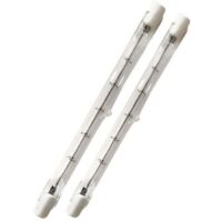 500-W-R7s-Halogenröhre, 118 mm, dimmbar, warmweiß 2800 K, lineare R7s-Stiftlampe, 11000 lm, AC 200–240 V, für Zuhause, Arbeit, Sicherheit, Straßenbeleuchtung usw. (5 Stück)