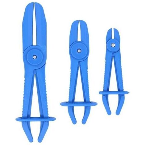 Schlauchklemmzange, Schlauchklemmenzangen-Set, 3-teiliges flexibles Schlauchklemmwerkzeug zum Festziehen von Kühl- und Kraftstoffschläuchen, Blau
