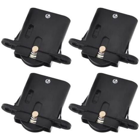 59 x 73 x 15 mm, 4er-Pack Kunststoff-Schiebetürrollen für Schiebetüren, Schrankmöbel und Fenster