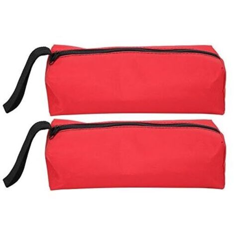 25 x 8,5 x 7 cm, 2 Stück kleine, tragbare, multifunktionale Werkzeugtasche aus Polyester mit Aufhängegurt