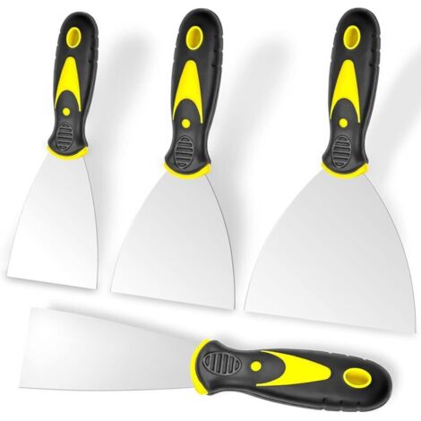 Spachtelset, 4-teilig (2, 3, 4 und 5 Zoll), Edelstahl-Farbschaber für Trockenbaureparaturen, Entfernung (1/4)