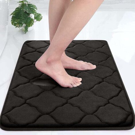 Rutschfeste Badematte, weiche Badematte aus Memory-Schaum, saugfähige Badematte, maschinenwaschbar – 40 x 60 cm