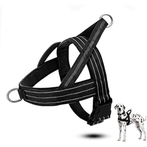 Anti-Zug-Hundegeschirr, Hundegeschirr, Anti-Zug-Geschirr, Halsbänder, Hundegeschirre und Leinen, verstellbar, reflektierend