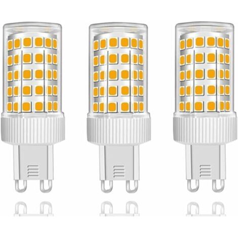 3er-Pack G9 10W LED-Lampen, entspricht 150W Halogen, 86 LEDs, 1000 lm, 360° Abstrahlwinkel, ultrahell, AC220-240V, nicht dimmbar, warmweiß 3000K… [Energieklasse B]