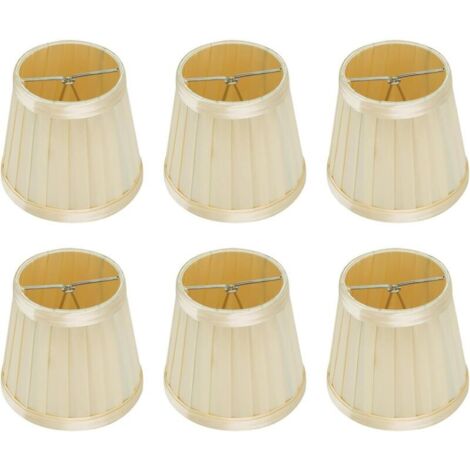 Kleiner Lampenschirm, Stofflampenschirme, Lampenschirme, Lampenabdeckungen, Mini-Lampenschirme, Set mit 6 kleinen Lampenschirmen