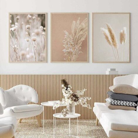 Gemälde, Leinwanddrucke, Pampasgras, Pflanzen, Natur, Landschaft, Trockengras, Modernes botanisches Boho-Poster, Fotogalerie