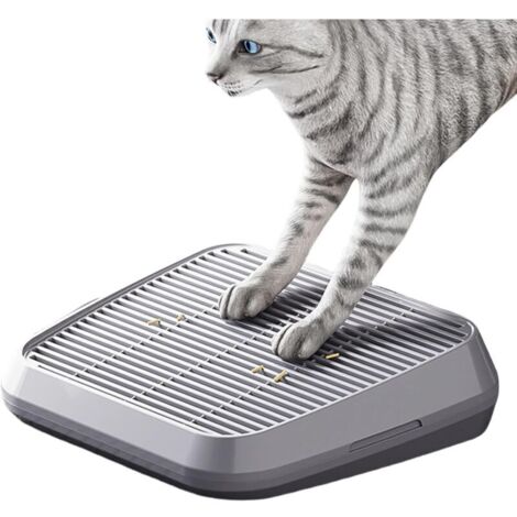 Tritthocker für die Katzentoilette, Streuauffangmatte, Katzenrampe, doppellagig, rutschfest und zeckenabweisend