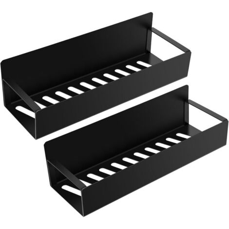 Magnetisches Gewürzregal, 2-teiliges Edelstahl-Kühlschrankregal, Wandmontiertes Gewürzregal zur Aufbewahrung (kein Bohren erforderlich)