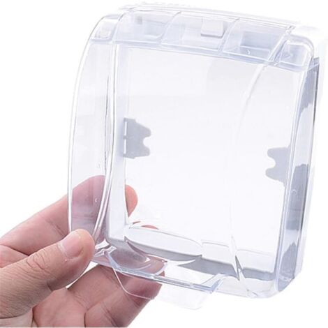 Set mit 2 wasserdichten Türklingelabdeckungen, transparenten, regendichten Schutzhüllen, Schutzbox (1/4)