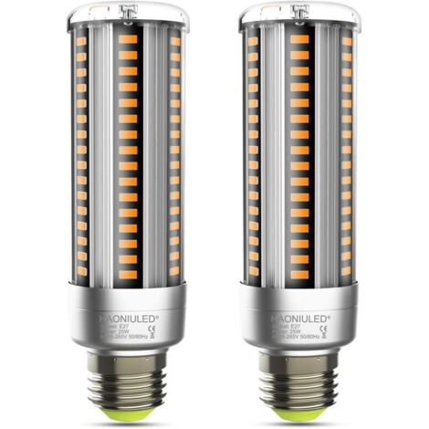 E27 25W LED-Lampe, warmweiß 2700K, 360° Abstrahlwinkel, nicht dimmbar, flimmerfrei, maisförmige E27-LED-Lampe