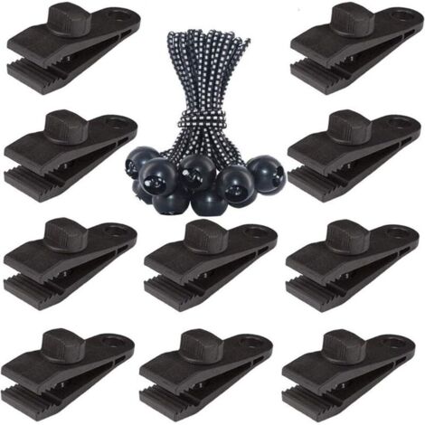 Hochleistungs-Planenclips mit Verriegelungsmechanismus, 20er-Packung, robuste Planenclips, Shark Zeltbefestigungen, Cliphalter, Poolmarkisenabdeckung