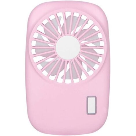 1 Mini-Ventilator (rosa), leistungsstark, Geschwindigkeit einstellbar, USB-Ladefunktion, geeignet für Kinder, Mädchen, Frauen, Zuhause, Büro