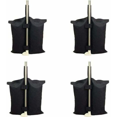 Robuster, industrietauglicher Ballastsack mit Doppelnaht für Pop-up-Zeltmarkisen, schwarz