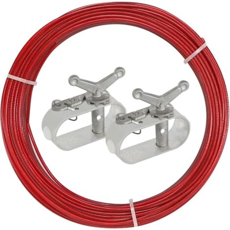Poolabdeckungsspanner, 2 mm lang, 30 m, mit 2 Seilen. Poolabdeckungsspanner, Spannkabel, für...