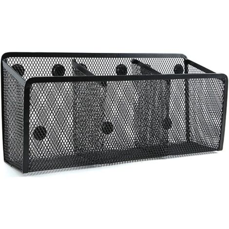 Aufbewahrungskörbe für Stifte, magnetische Stiftehalter, Schreibtisch-Organizer, Aufbewahrungskörbe aus Netzgewebe für Bürobedarf