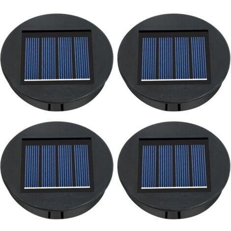 Ersatz-Solarleuchten, Ersatzabdeckung für Solarpanel-Laternen, 4er-Pack Ersatz-Solarleuchten für 8-cm-Laternen, Ersatz