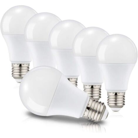 E27 A60 12W LED-Lampen (entspricht 100W), Edison-Schraubsockel, 6000K Kaltweiß, 1150 Lumen, 220–240V, 6er-Pack, nicht dimmbar