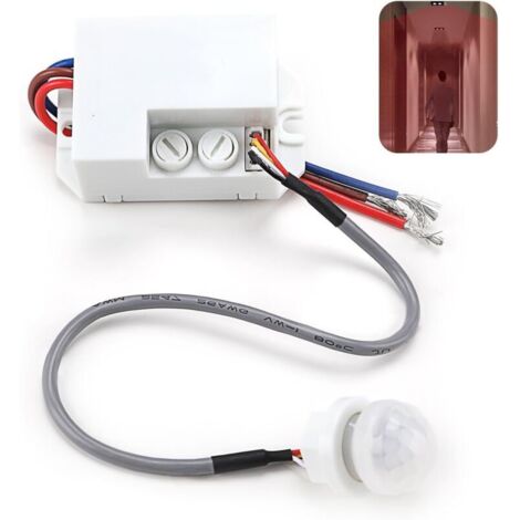 Mini-PIR-Bewegungsmelder mit Infrarotsensor (220 V) für LED-Beleuchtung und Hausautomationssysteme