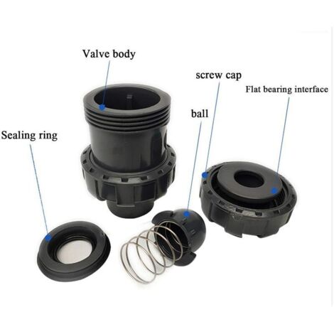 Fußventil Mit Saugkorb – Kugelrückschlagventil PVC, Innendurchmesser 25 Mm, Für Sanitär, Pool, Wasserpumpe