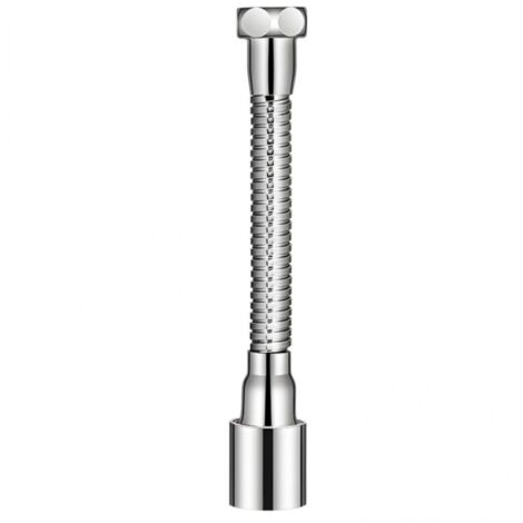 14 cm verstellbare Küchenarmaturverlängerung M20 mit 2 Strahlarten, 360° flexiblem Luftsprudler, Edelstahlverlängerung für Wassereinsparung, universell kompatibel
