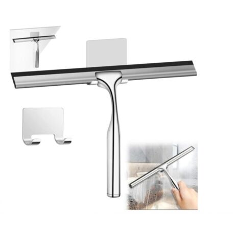 Silikon-Duschabstreifer, 24,5 cm, für Glas und Spiegel, praktisch für Bad und Küche (1/4)