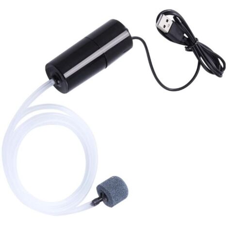 Mini-USB-Luftpumpe für Aquarien, leise Sauerstoffpumpe, tragbare, energiesparende Pumpe für Aquarien im Freien