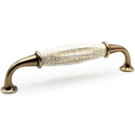 Vintage-Möbelgriff 4 Vintage-Möbelgriff Antikmessing 144 35 mm Zink-Aluminium- und Porzellangriff für Küchenschrankgriff, Türgriff, Schubladengriff (1/5)