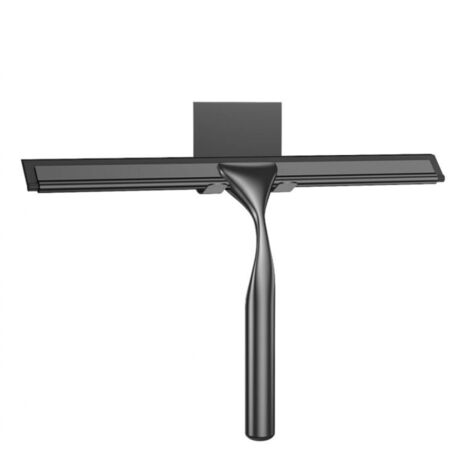 Duschabzieher aus Edelstahl, 30,5 cm, mit austauschbarem Silikon, für Glas, Spiegel, Fliesen und Küche