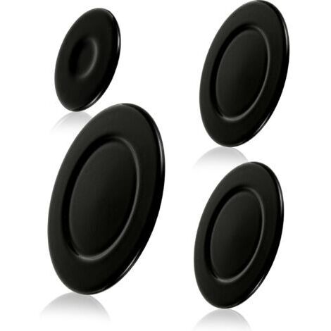 Set mit 4 verbesserten Gasbrennerkappen aus Metall für SABAF-Kocher, Gasbrenner, Flammenabdeckung, Topfgriffe (konkav) (1/5)