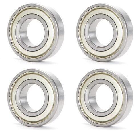 XiKe 6808-2RS Rillenkugellager – 4 Stück, 40x52x7 Mm, Beidseitig Abgedichtet, Chromstahl, Für DIY & Industrie