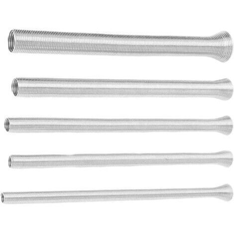 5-teiliges Federbiegegerät, Biegefeder, Biegefeder-Set, Biegefeder für Kupferrohre, 1/4", 5/16", 3/8", 1/2", 5/8", 210 mm, zum Biegen von Kupferrohren