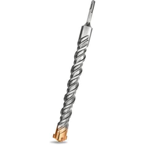 35 mm x 350 mm SDS Plus Bohrer, ideal zum Bohren in Beton, Ziegel, Stein und Mauerwerk - 4 Hartmetallbohrer, Zubehör für Schlagbohrmaschinen (1/5)