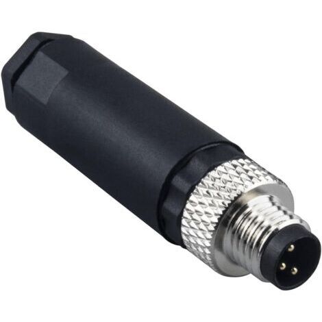 M8 3-poliger Rundstecker – 8-mm-Sensor – IP67 wasserdichter Luftfahrtstecker – Code A – Außenmontage (1/5)