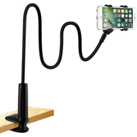 Handyhalterung fürs Bett mit flexiblem Schwanenhals und 360°-Drehung für iPhone 13/13 Pro, 12/12 Pro Max, 11 Pro, XS Max, X, 8, 7, Samsung, Huawei (80 cm)