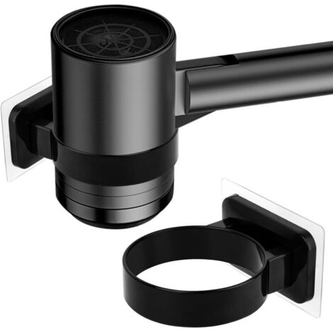 Selbstklebender, wandmontierter Haartrocknerhalter. Einfache Montage, ideal für Badezimmer, Schlafzimmer und Wohnzimmer. (1/4)