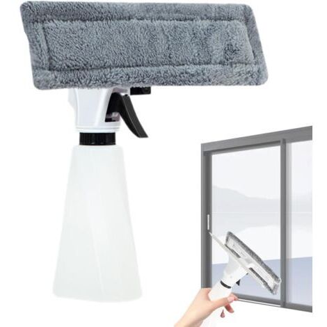 Fensterabzieher, komplettes Fensterreinigungsset mit Sprühflasche, multifunktionales Gerät für Bad, Türen, Küche, Fliesen, Spiegel und Arbeitsplatten (1/5)
