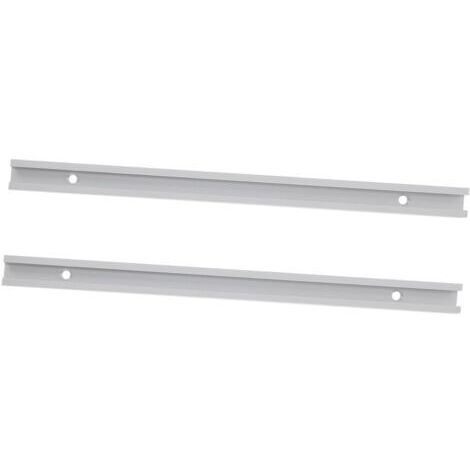 2-teiliges Aluminium-T-Schienen-Set für Holzverbindungen, offenes T-Schienen-Set, robustes und einfach zu montierendes Aluminiumprofil für Befestigungen und Zubehör (1/5)