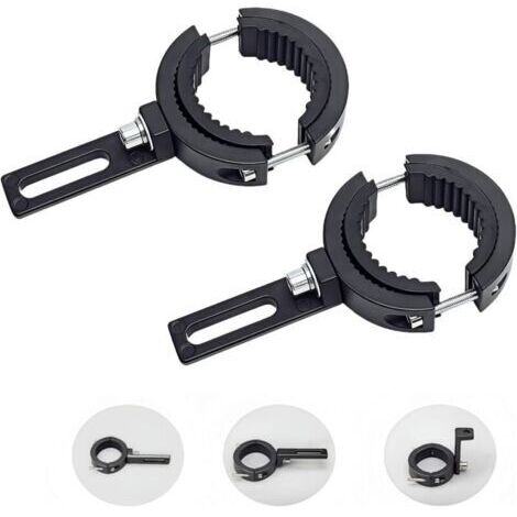 2-teilige Motorrad-Scheinwerferhalterung, Nebelscheinwerfer-Montagehalterung, Halterungen für Vorderradgabelleuchten (38 mm bis 60 mm) (1/4)