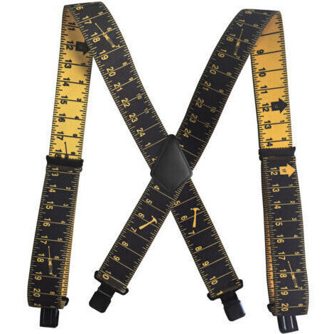 Robuste Hosenträger für Werkzeuge, Hosenträger mit stabilen Clips, verstellbare Hosenträger, bequeme Hosenträger für Damen und Herren, transparente Skala (1/5)