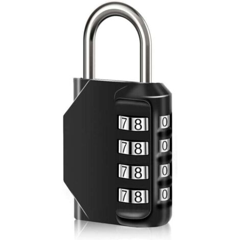 1 wasserdichtes 4-stelliges Zahlenschloss mit digitalem Code, Zahlenschloss aus Zinklegierung für Türen, Box