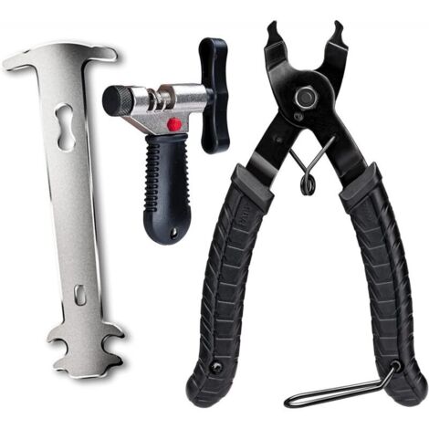 Universelles Fahrradkettenreparaturset für 7-, 8-, 9-, 10-, 11- und 12-Gang-Schaltungen + Kettenschneider + Werkzeugset