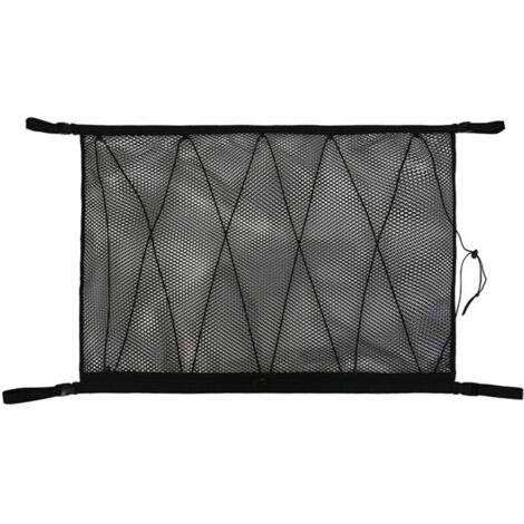 Auto-Aufbewahrungsnetz, universelle Auto-Dachtasche mit Reißverschluss, schwarzes Aufbewahrungsnetz zur Organisation