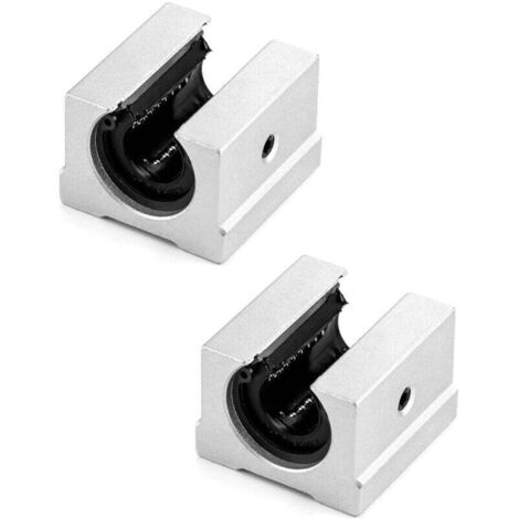 Satz mit 4 SBR16UU Linearführungsblöcken aus Aluminium mit Linearlagern für 3D-Druckerwellen/-stangen (1/4)