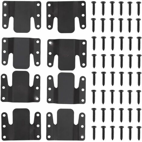 Universelles, ineinandergreifendes Ecksofa, 8-teilig, Sofaclips, Sofaverbinder, Möbelverbinder mit Schrauben (1/4)