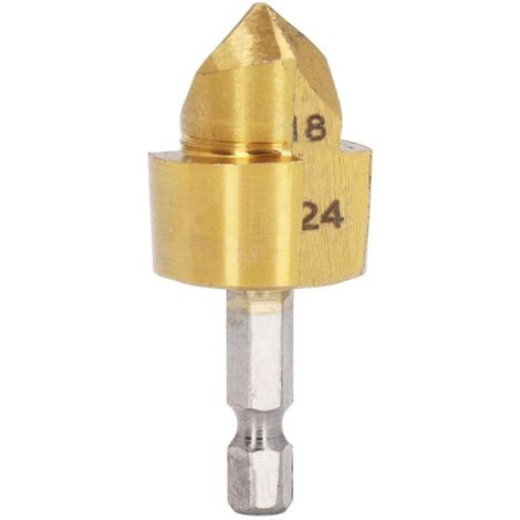 1/4-Zoll-Sechskantschaft-Fräser, 90-Grad-Fasenfräser, 18–24 mm Metallfräser für L'o (1/4)